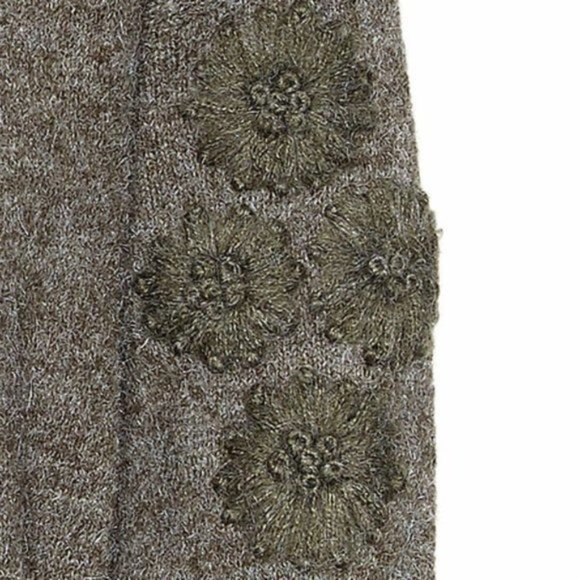 NORTH & CO. Floral Sleeve Embroidered Sweater - Green - Size Medium - NWT - Picture 2 of 5